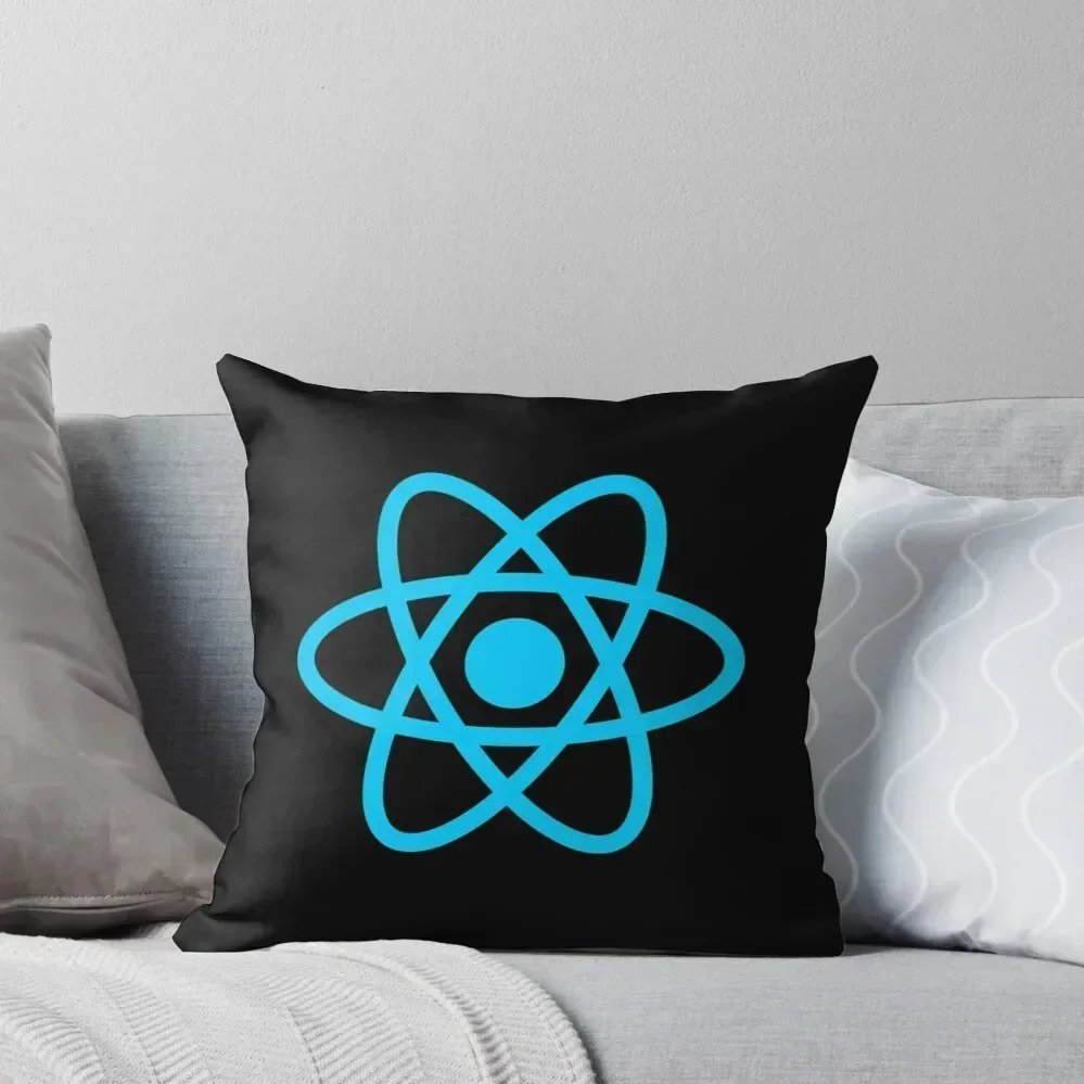 React Logo Throw Pillow Sofa Cushions Covers Cushion Covers For Living Room Luxury Pillow Case pillow