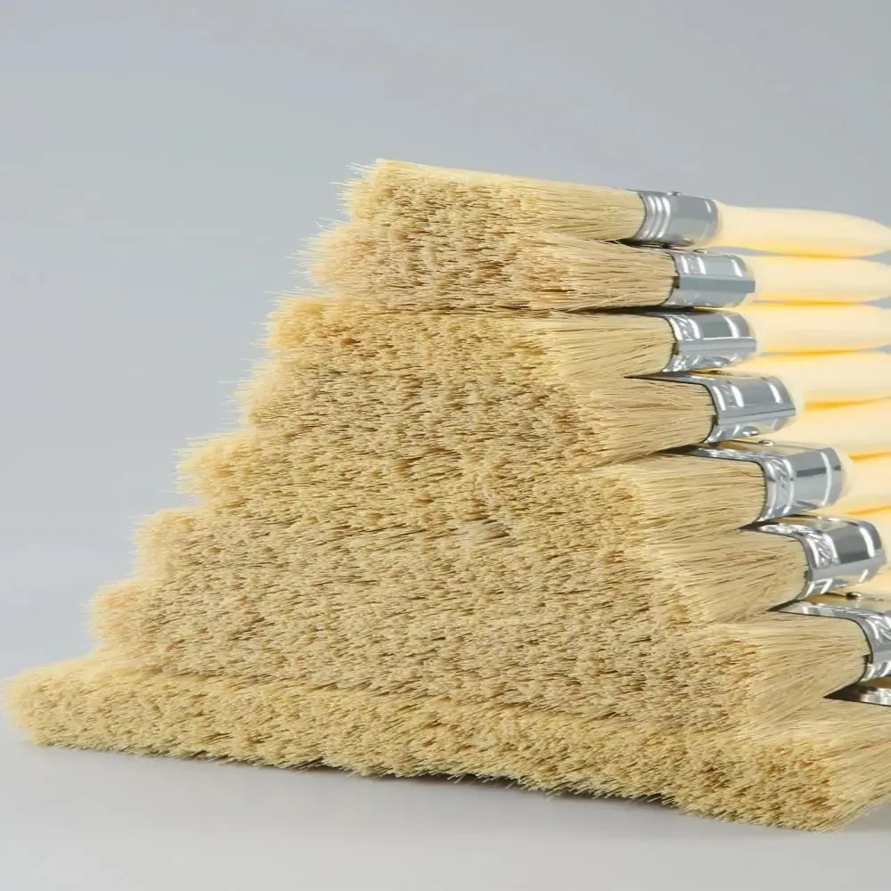 Holzgriff Borsten Pinsel Malen Werkzeug Acryl Malerei Pinsel Chip Pinsel Verdickte Utility Farbe