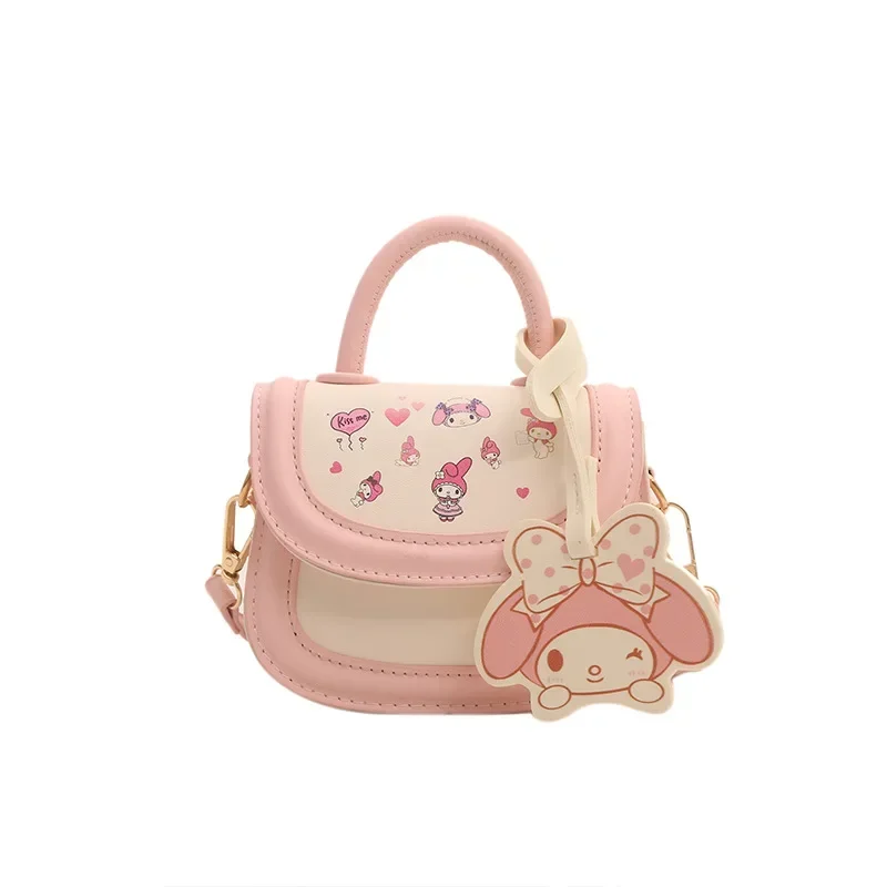 Sanrio Hello Kitty Cinnamoroll Childrens Bag Kawaii Cartoon Cute Online Celebrity Portable Little Girl Shoulder Messenger Bag