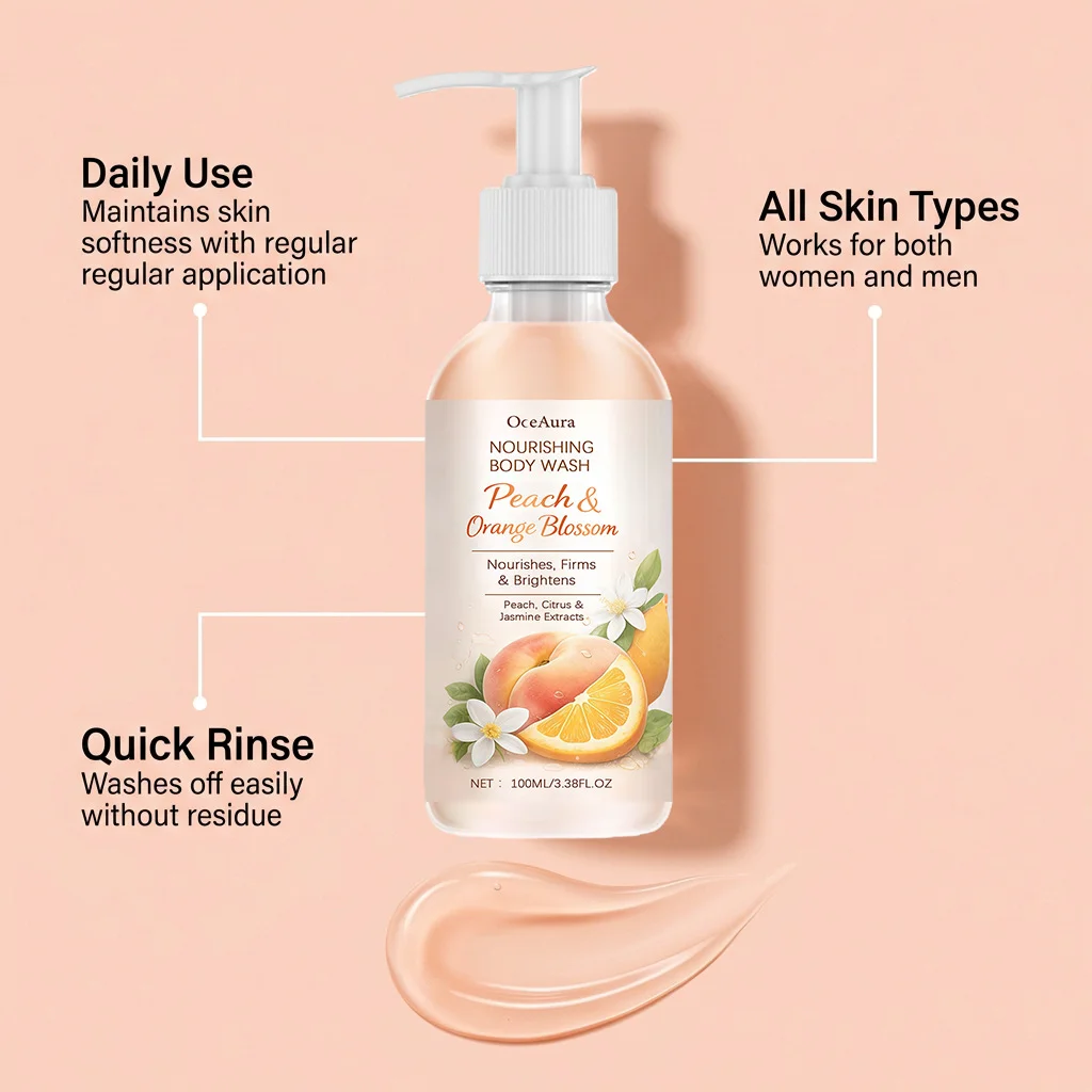Hydrating Body Wash Moisturizing Brightening Body Cleansing Smoothing Lasting Fragrance Softening Glowing Refreshing Shower Gel