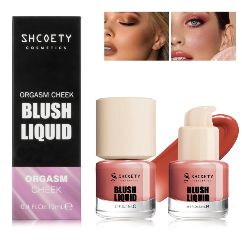 Liquid Blush Four-Color Lip and Cheek Dual-Use Moisturizing Natural Repair Brightening Rouge