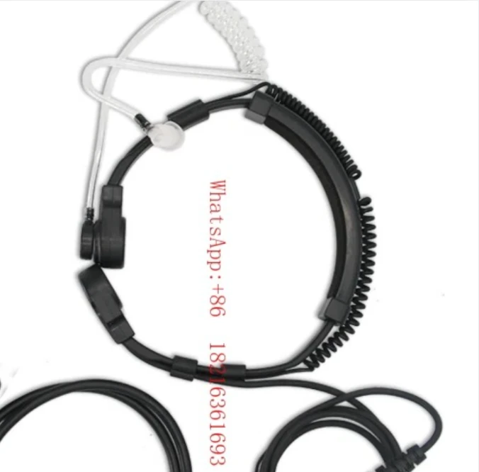 1S 2S Handheld Earphones U94PTT Charging Tactical Retractable Throat Microphone