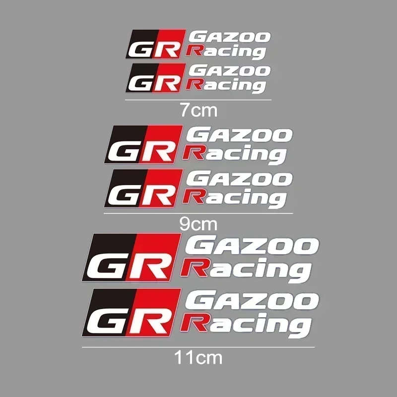 Car Brake Caliper Sticker Heat Resistant Decals for GR GAZOO Racing Logo Auris Pruis C-HR Corolla  CAMRY AYGO Prius For Toyota - view 4