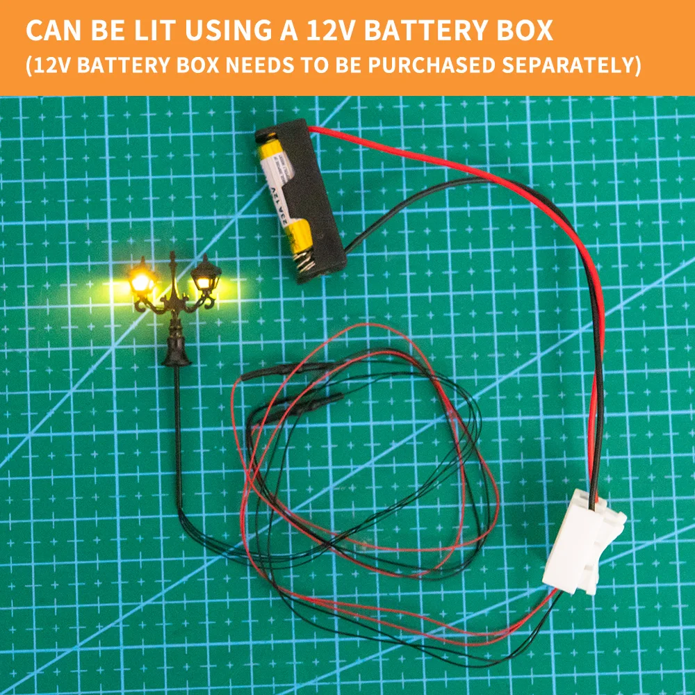 Schaal 1:100 1:150 Tuinlamp 12V Straatverlichting Model Diy Zandtafel Landschap Lay-Out Materialen Diorama Kits 5 Stks/partij