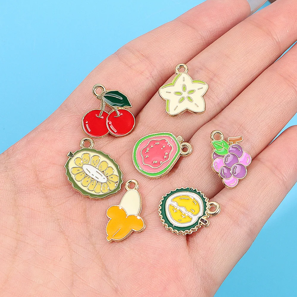 2/4/10pcs Various Vegetable,fruit,ocean Themed Pendants,DIY Jewelry Accessories Festival,Christmas,Halloween,Thanksgiving Gifts