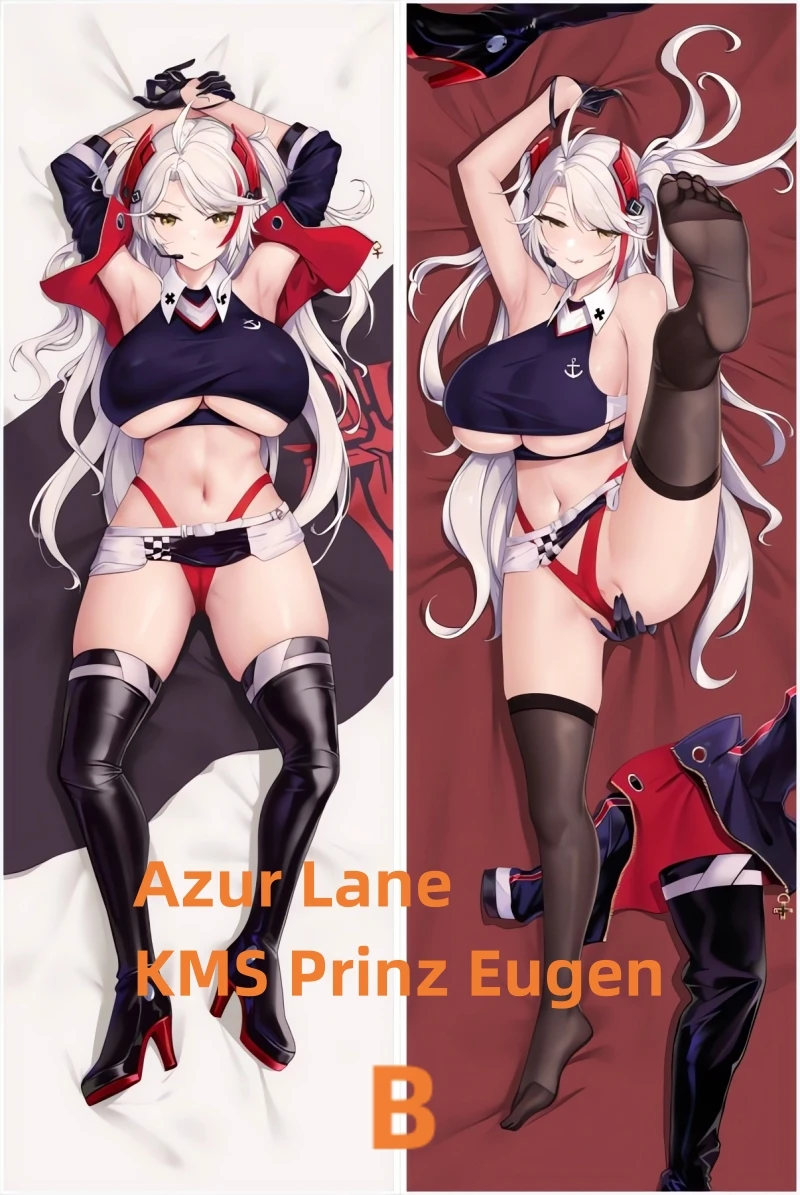 Dakimakura Anime Pillow Case Azur Lane KMS Prinz Eugen Double-sided Print Of Life-size Body Pillowcase Gifts Can be Customized