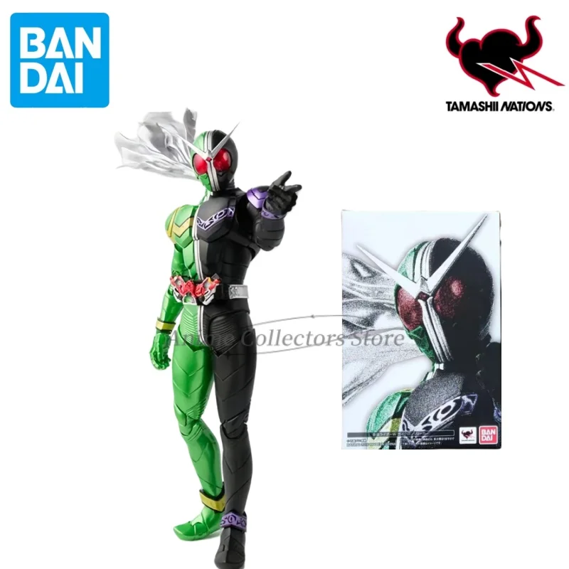 Bandai SHF S.H. Figuards Real Bone Sculpture Kamen Rider DoubleW CJ Hurricane Clown Hayate Ace Game Character Model Ornaments