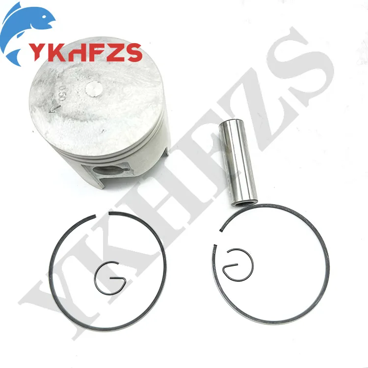 

66T-11636-00 Piston Kit +0.5MM for Yamaha Outbaord Motor 2 Stroke 40HP Diameter 80.50mm 66T-11636 66T11636 Boat Engine Parts