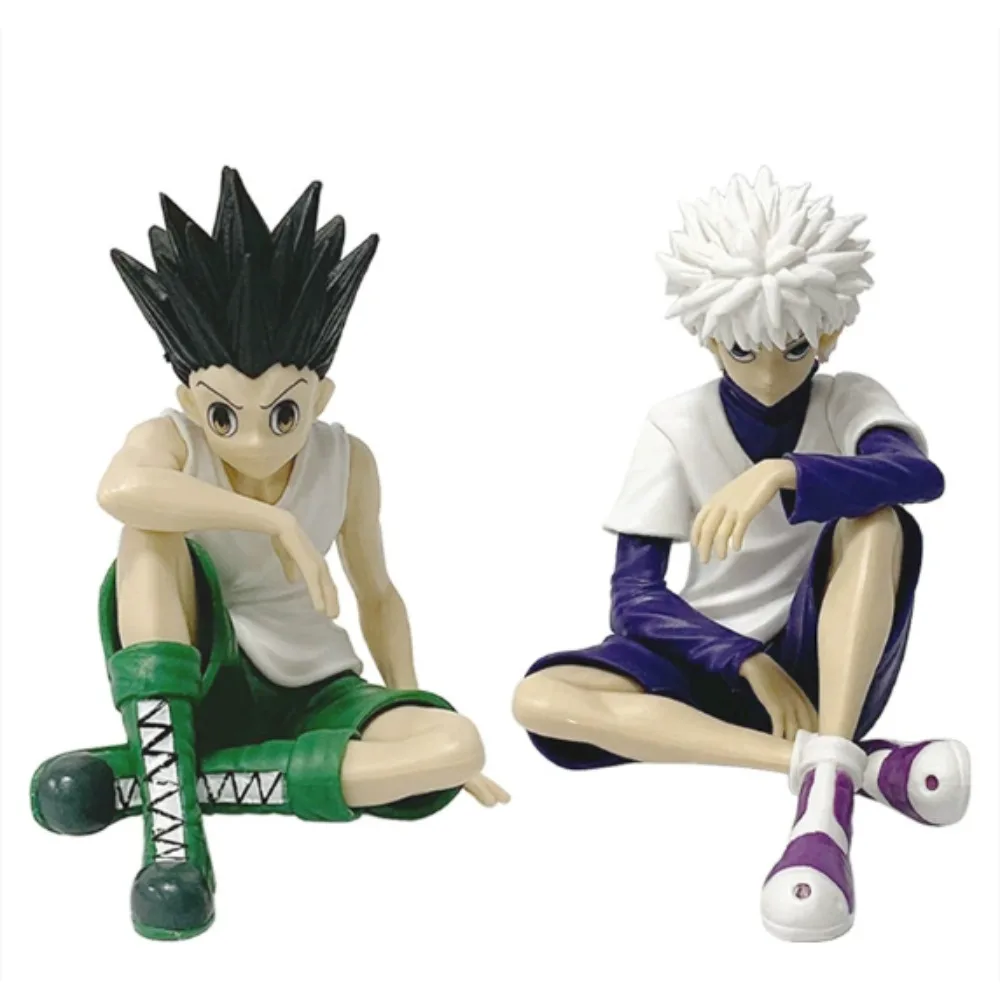 

PG Hunter×Hunter GON FREECSS Killua Zoldyck Фигурка Лапша Стопер Аниме Killua Фигурка Статуя Автомобильные Украшения ПВХ Модель Игрушки