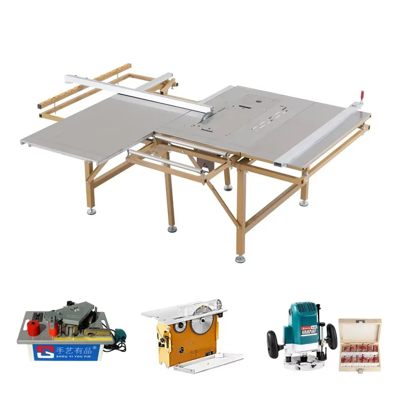 【Popular】 Logo No-Bending Woodworking Cutting Precision Table Portable Panel Saw Machine Sliding Table Saw for Sale