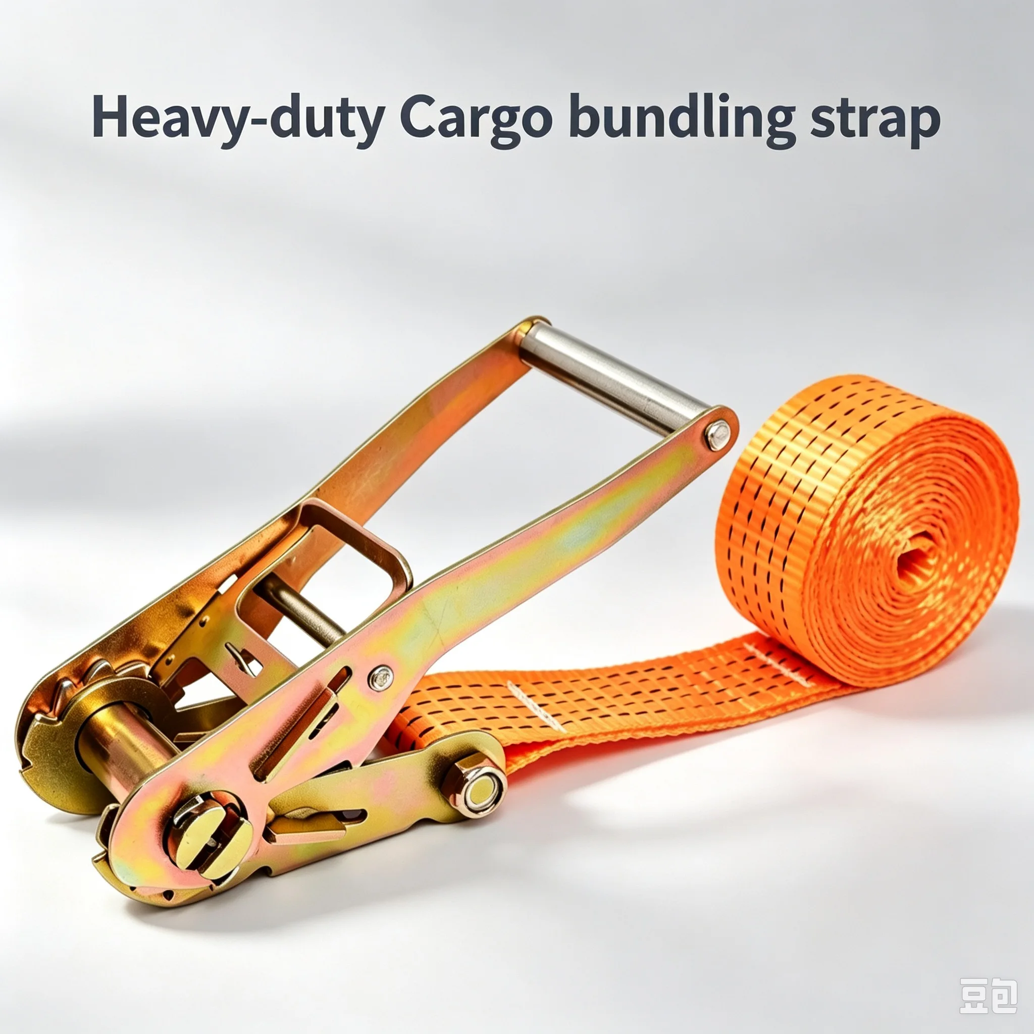 Truck Binding Strap Tightener Ratchet Tightener Self-Locking Rope Tightener Heavy-duty Cargo Packing Fixing Strap Limit of 3tons