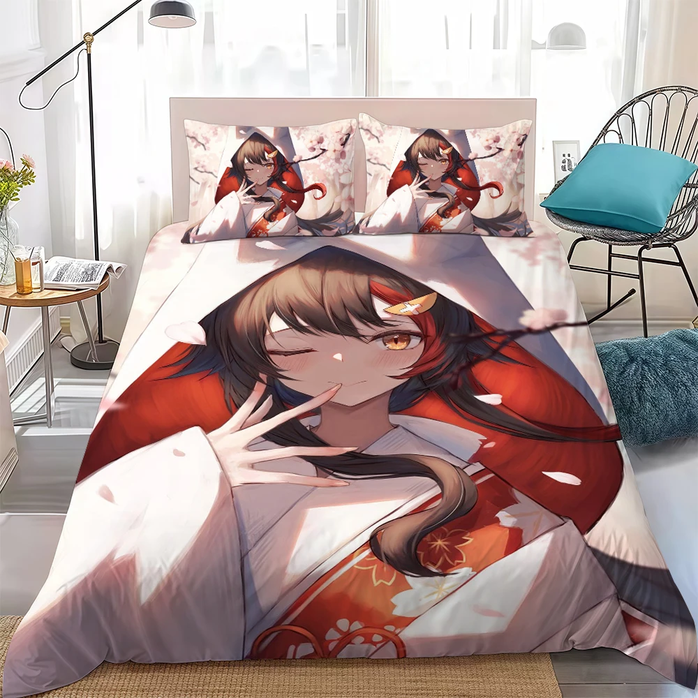O-Ookami Mio Duvet Cover Set Soft Wash Bed 3 Piece Summer Comfortable Student Dormitory Home Baby Bedding Best Seller