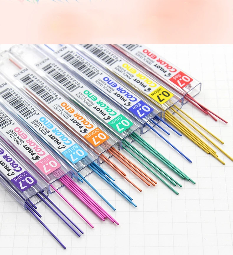 8 stücke PILOT Farbe Druckbleistift Set 0,7mm HCR-197 Löschbaren kinder Zeichnung Farbe Blei Kern PLCR-7 Schule Kunst schreibwaren – Detail 9