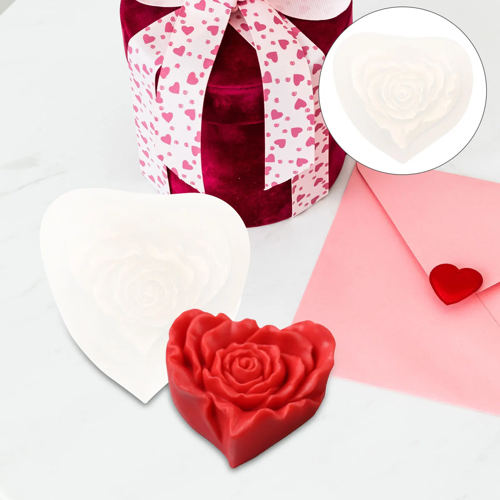 

Rose Flower Mold Silicone Diy Making Scented Candles Craft Supplies Wax Molds For Candles Handmade Soap Tool