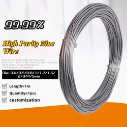 99.99% High Purity Zinc Wire Zinc Rod for Scientific Research and Experimental Metal Diameter 0.4mm-5mm