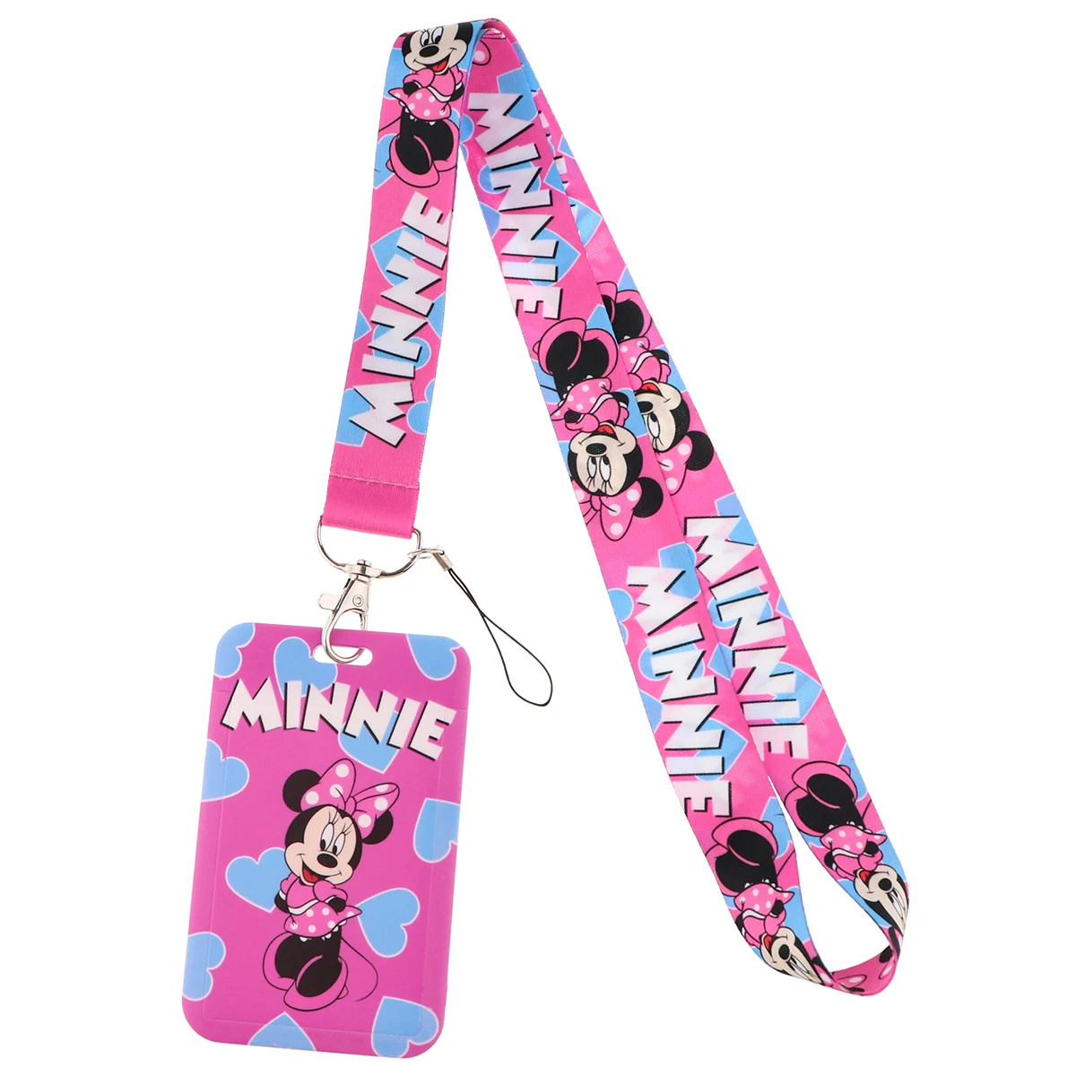 Cartoon Cute Mouse Lanyard Card Holder Anime Neck Strap for Key ID Card Phone Straps Badge Holder Key Ring Accessories Gifts