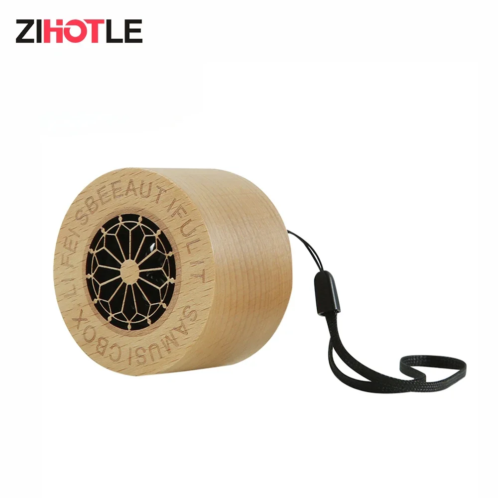 

ZIHOTLE Wireless Bluetooth Speaker Portable Mini Solid Wood Sound Box Subwoofer Speakers Caixa De Som