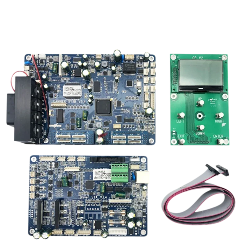 JUCAILI I1600 Double Head Board Kit for I1600 Printhead for Senyang Carriage Board Main Board for Senyang Conversion Kit