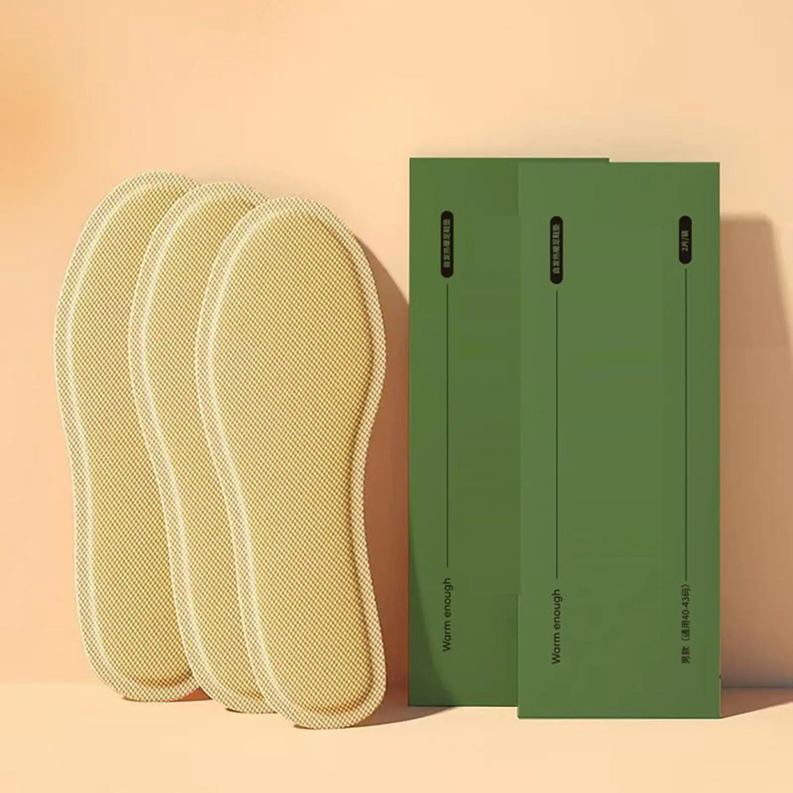 

1 pair 8-Hour Self-Heating Insoles Long Lasting Foot Warmers for Outdoor Work, Winter Travel, Home Office & Indoor Use