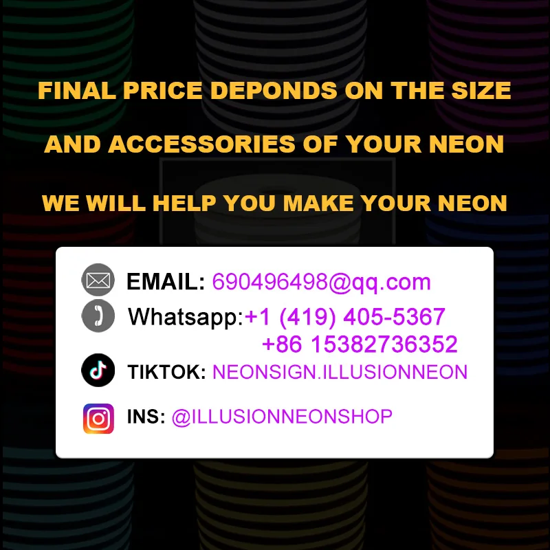 Dropshipping lampu Neon kustom pabrikan Flex akrilik PVC 12V Led kustom RGB penuh warna Neon tanda untuk dekorasi dinding ruang rumah