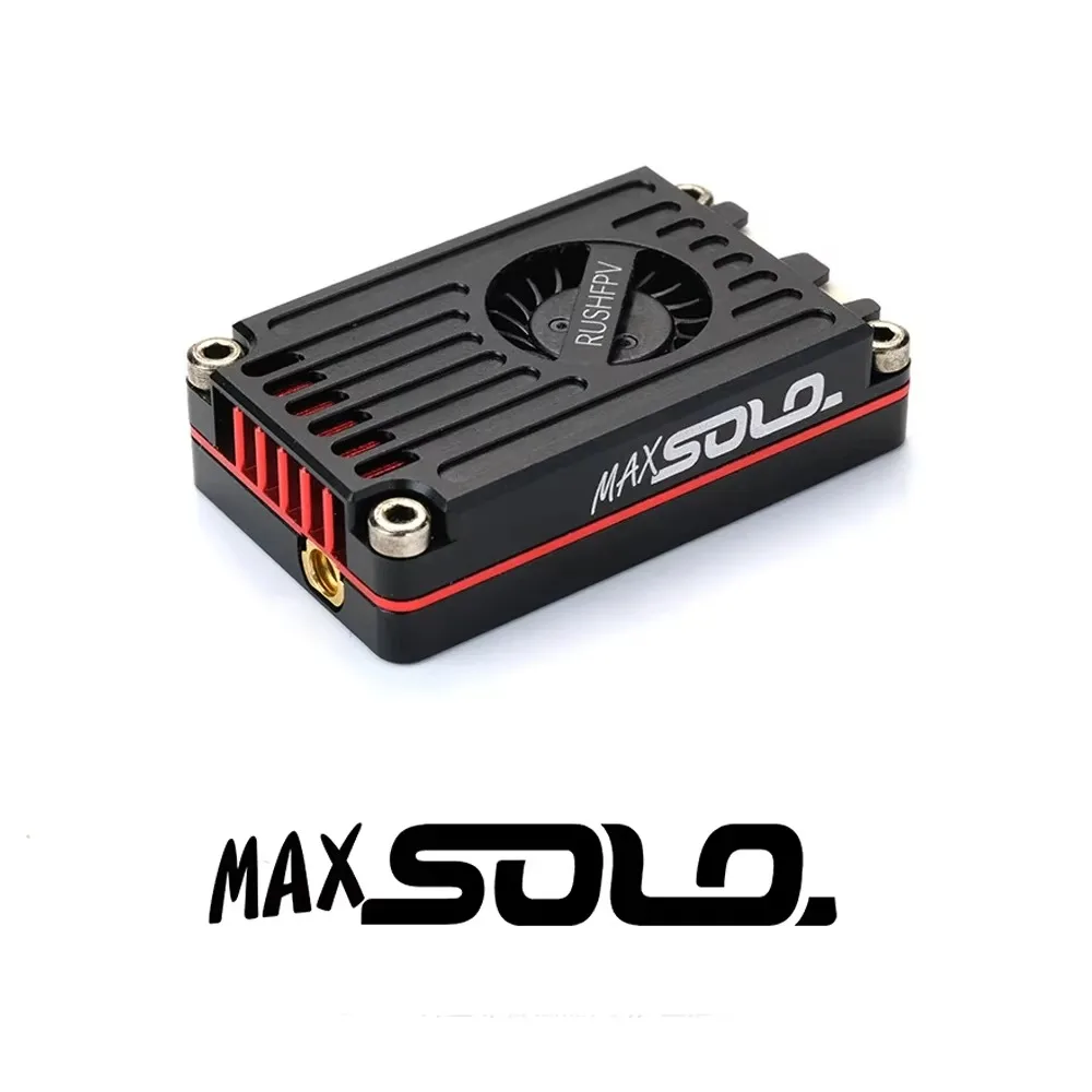 RUSH TANK RUSHFPV MAX SOLO 5.8GHz 2.5W 48CH VTX Nadajnik Wideo z Obudową CNC do Dronów RC FPV, Samolotów i Modeli Samolotów Stałopłatowych