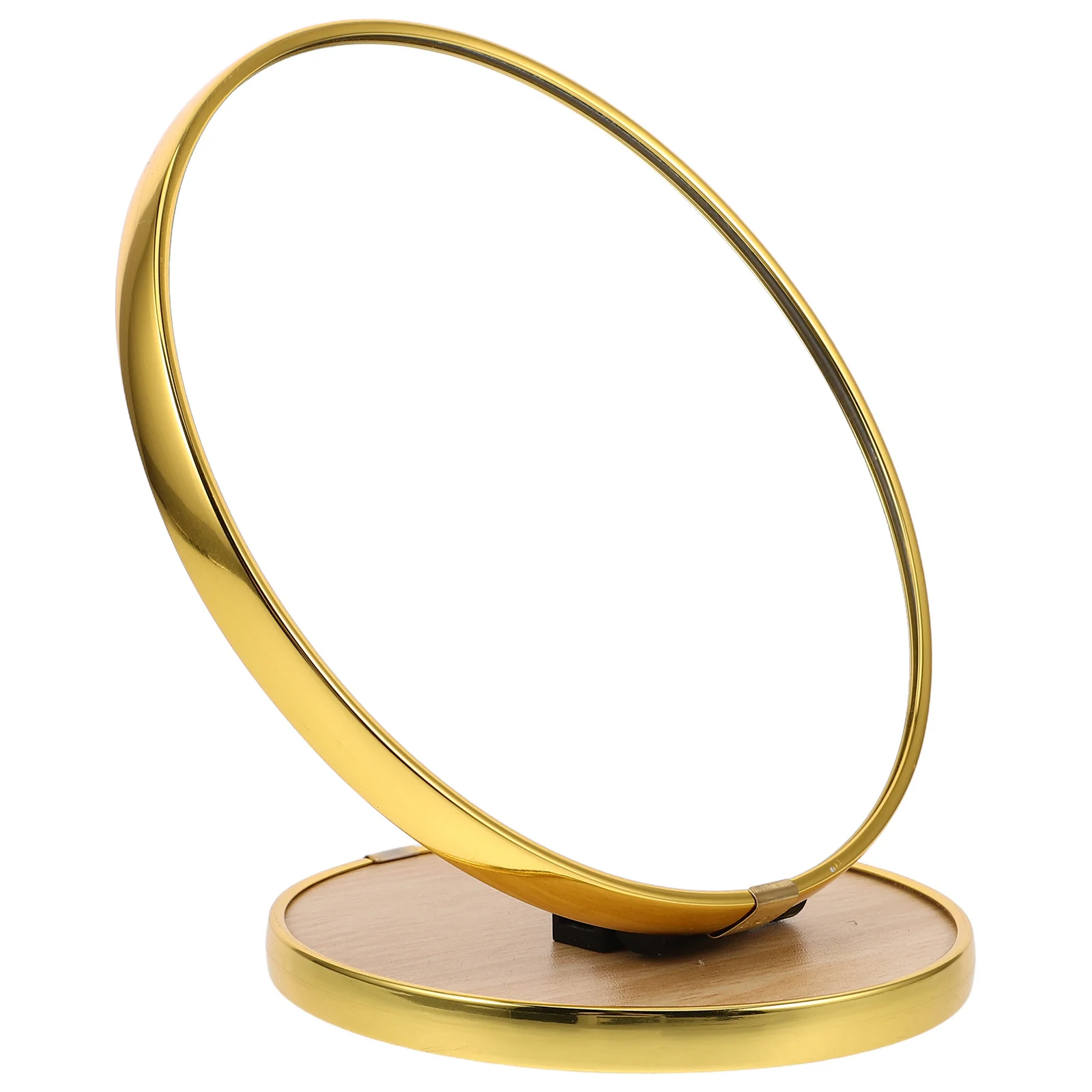 

Portable Foldable Round Makeup Mirror Metal Edging Adjustable Angle Compact Vanity Table Mirror Travel Home Vanity Mirrors