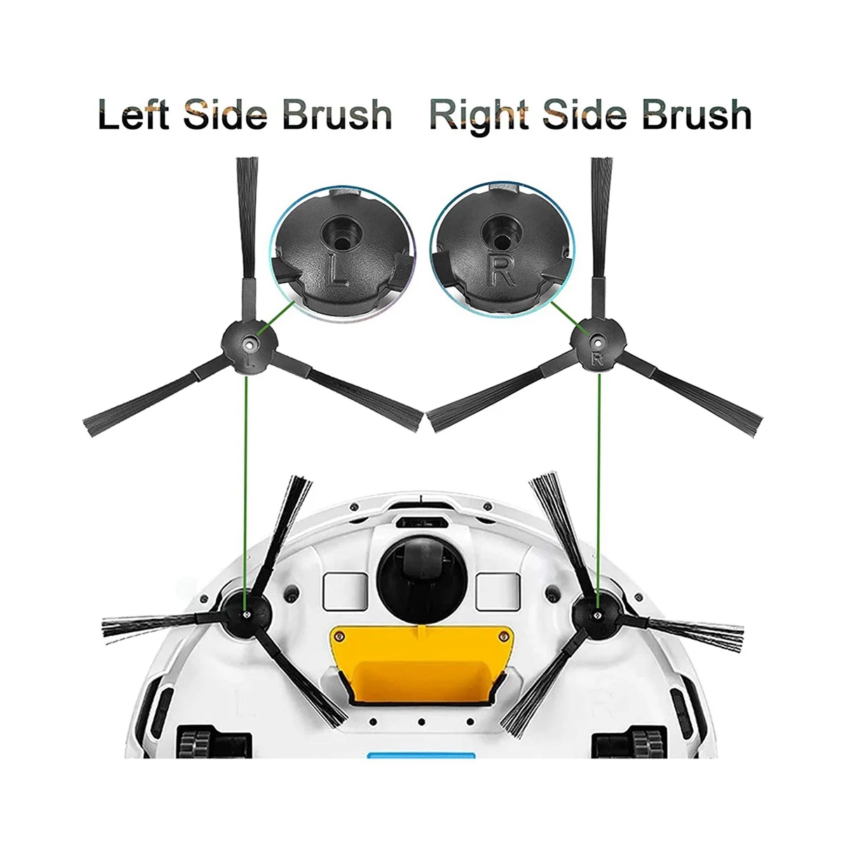 Аксессуары для подметальных машин, основная щетка, HEPA-фильтр, боковые щетки для A6 A8 620 X623, запасные части для робота-пылесоса, аксессуары