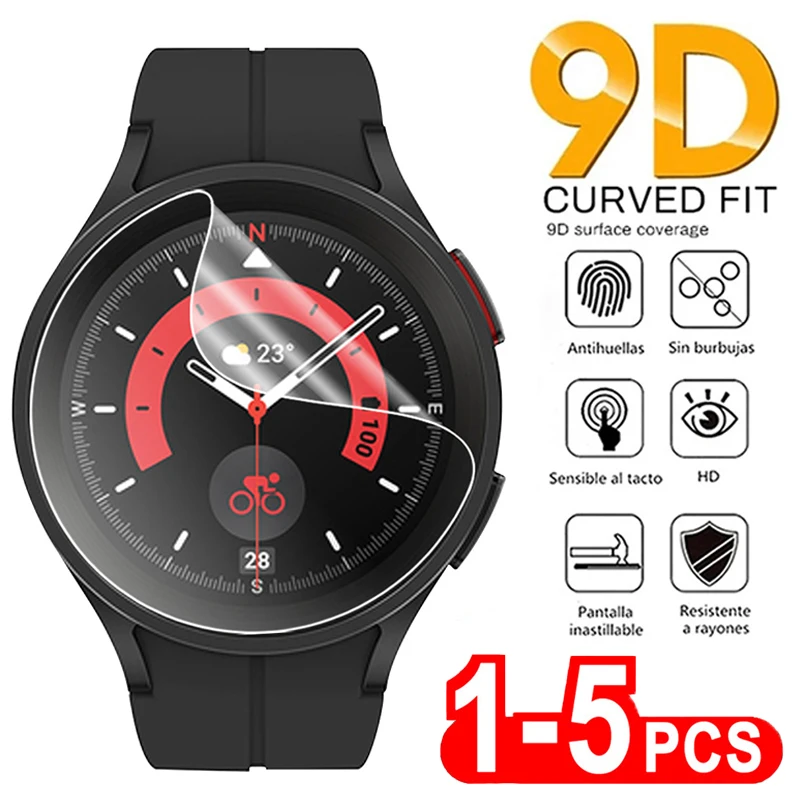 Hydrogel Protective Film for Samsung Watch 3 4 5 Pro 4 Classic Screen Protector for Galaxy Watch Gear S3 Frontier Sport Active 2