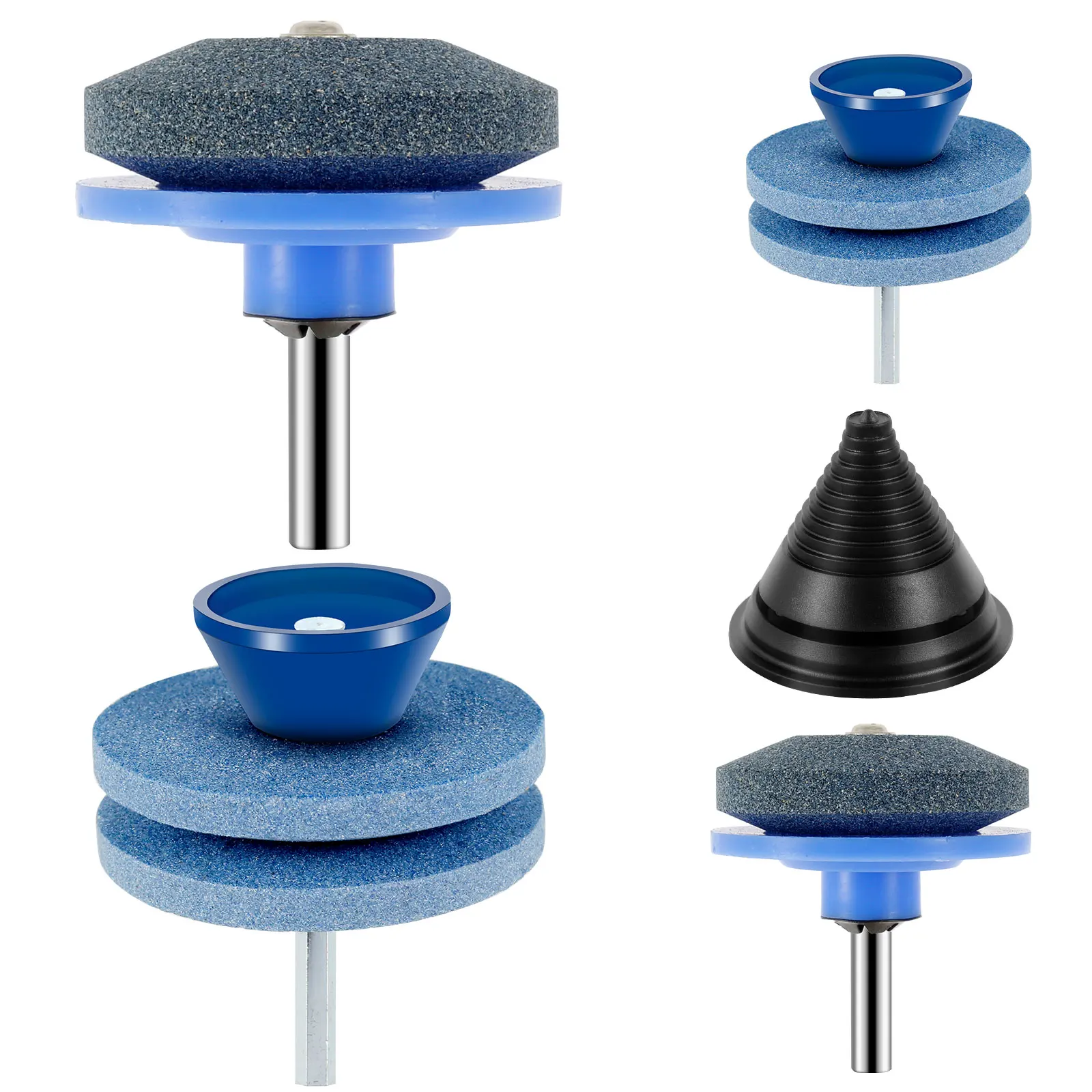 

Garden Lawn Mower Blade Tools Fastest Knife Sharpener Blade Universal Grinding Rotary Drill Cutter Lawnmower Knife Sharpener