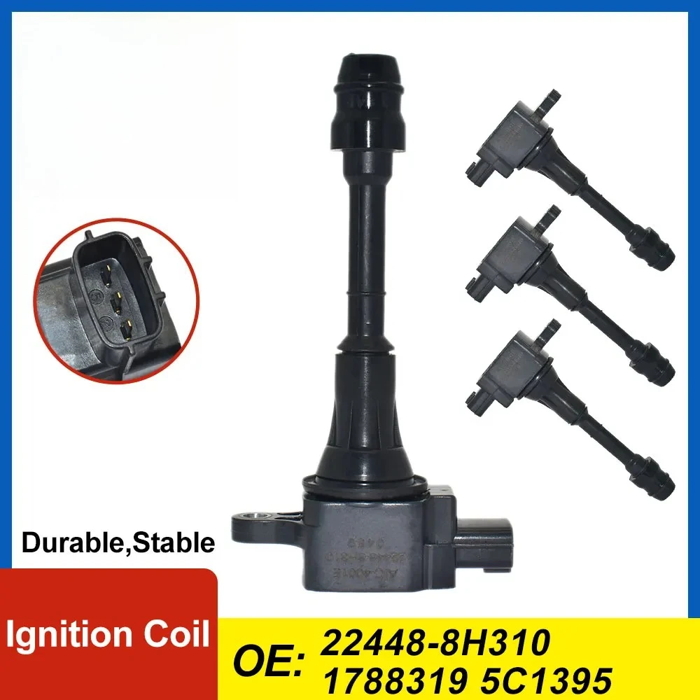 

1/4PCS Ignition Coil 22448-8H310 22448-8H300 22448-8H315 1788319 5C1395 For Nissan Sentra Altima Primera X-Trail T30