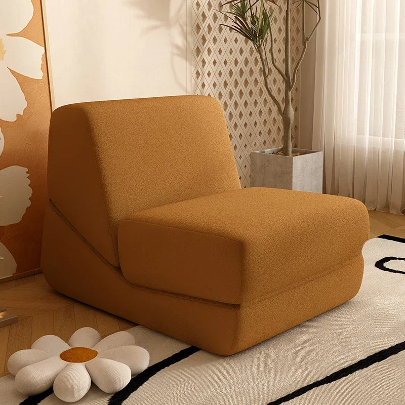 New Compressed Lazy Sofa, Multifunctional Tatami, Bedroom Balcony Folding Single Sofa, Can Lie Down and Sleep, Home Furniture