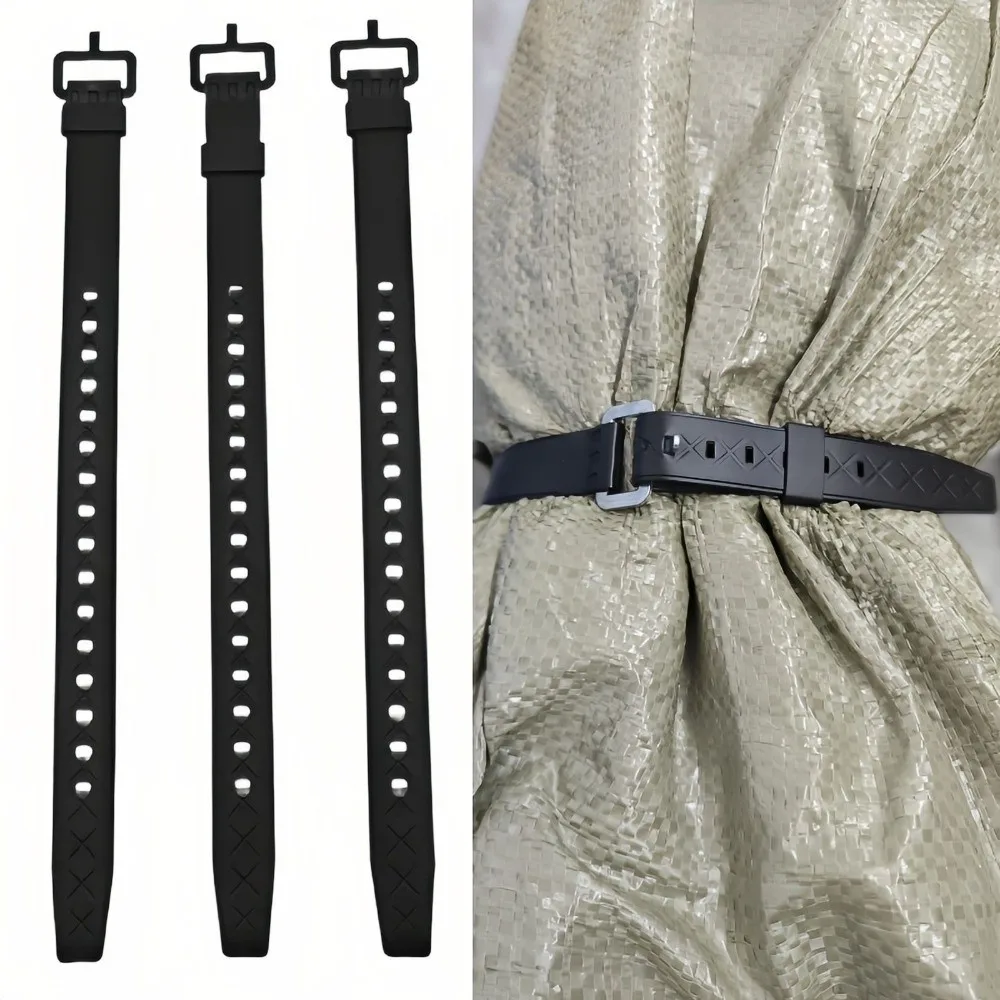 

Belt Buckle Rubber Tension Strap Adjustable Reusable Luggage Bundling Strap 35/45/55cm Silicone Cargo Tie-Down Strap
