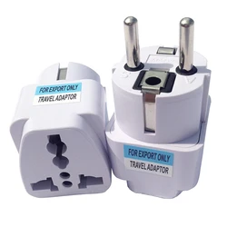 Euro Convertor CA MX US To DE EU KR RUS Europe AC DC Power Plug Adapter Travel Adaptor Converter Korea Socket