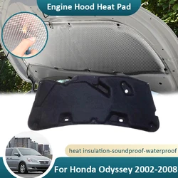 For Honda Odyssey RA6 RA7 RA8 RA9 RB1 2 MK2 MK3 2002~2008 Front Hood Engine Sound Heat Pad Cotton Cover Fireproof Accessories