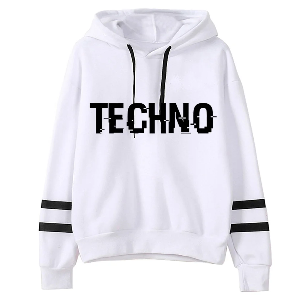 

Techno hoodies women vintage gothic sweater Hood women aesthetic Hooded Shirt