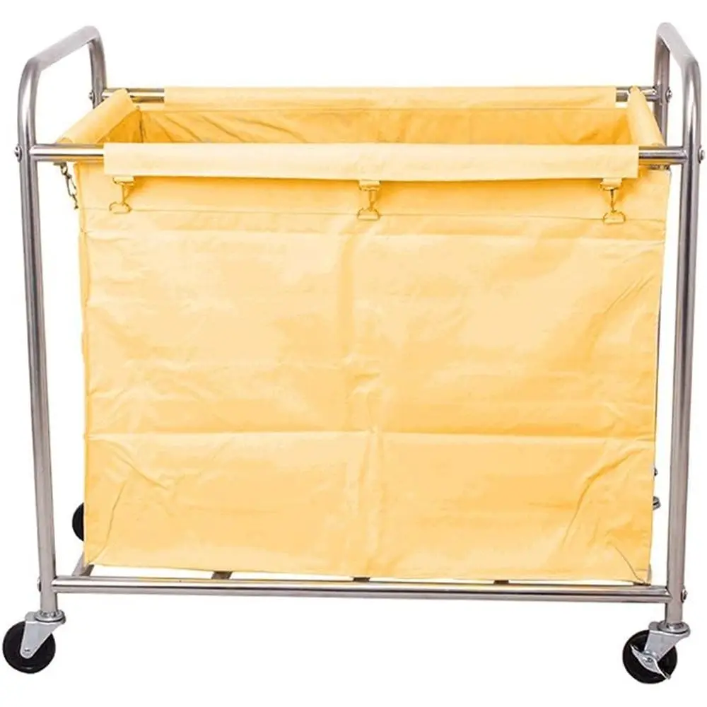 

Stainless Steel Hotel Laundry Cart with Removable Cloth Bag, 22x34.6x35.8 inches