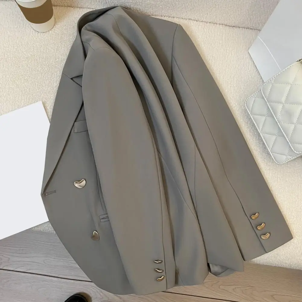 Women Polyester Stylish Women's Office Lady Jacket for Work Leisure Fashionable Spring Autumn Coat with Elegant Design Luxury