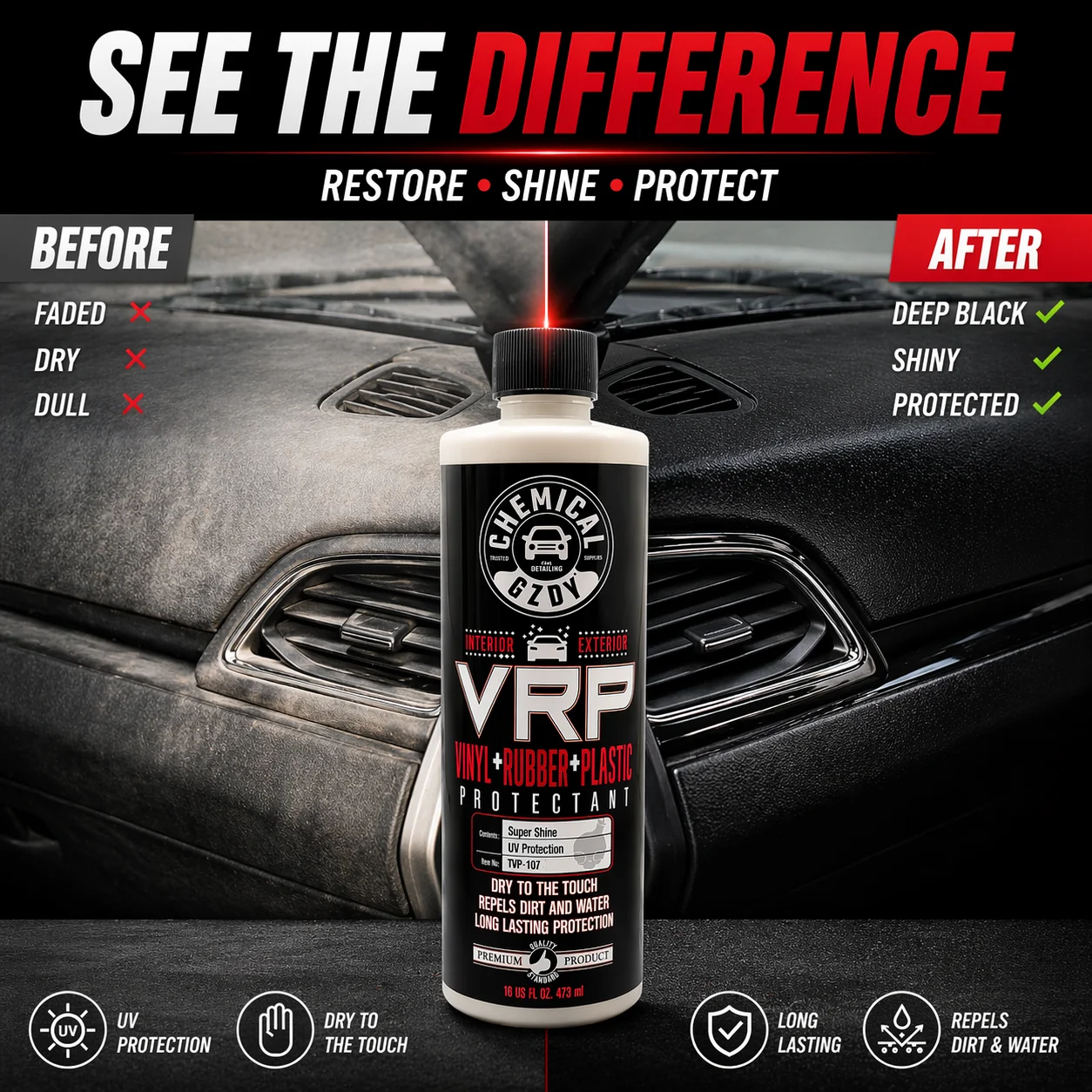 VRP Vinyl Rubber Plastic Prote - Trim Restorer Plastic review and price