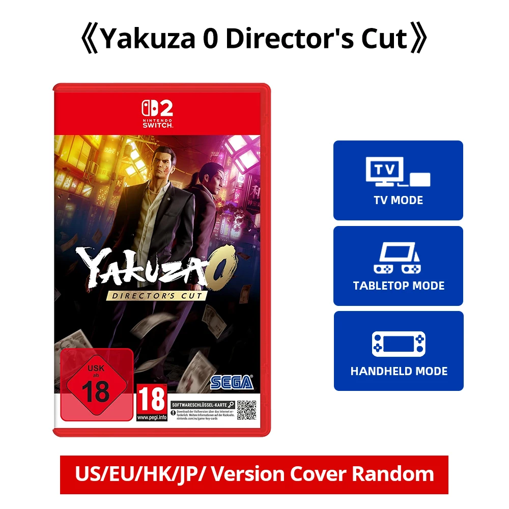 Yakuza 0 Director's Cut - عروض ألعاب Nintendo Switch 2 بطاقة الألعاب المادية الأصلية من النوع المتعدد للتبديل OLED Lite