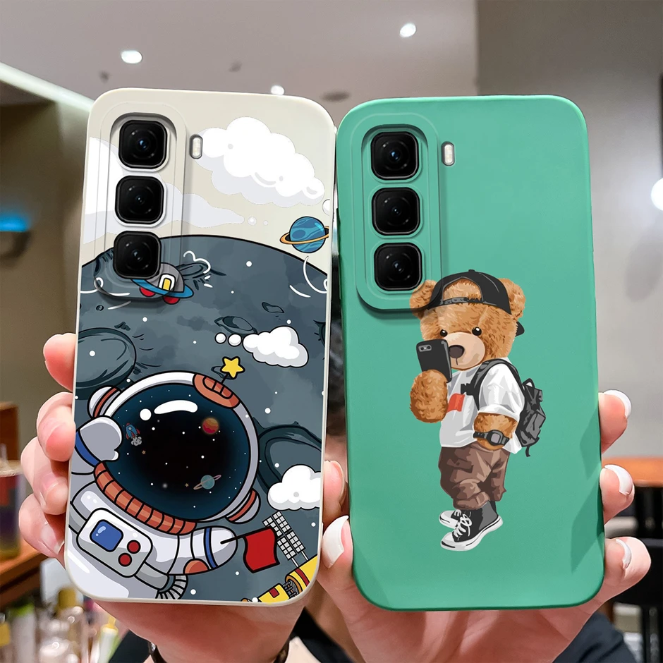 Case For Infinix Hot 50 4G 5G Cute Cartoon Dinosaur Silicone Soft Phone Cover For InfinixHot 50 4G Funda Infinix Hot50 5G Bumper