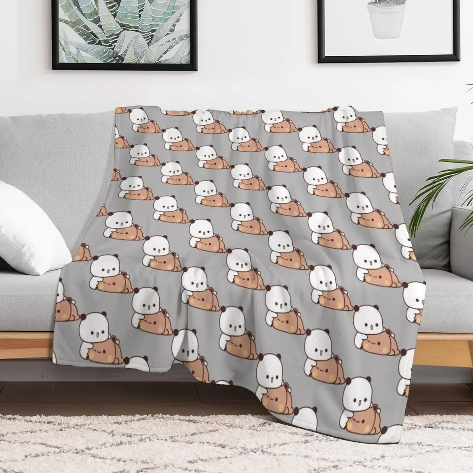 

Bear and Panda Bubu Dudu Balloon Throw Blanket For Baby Designers Blankets