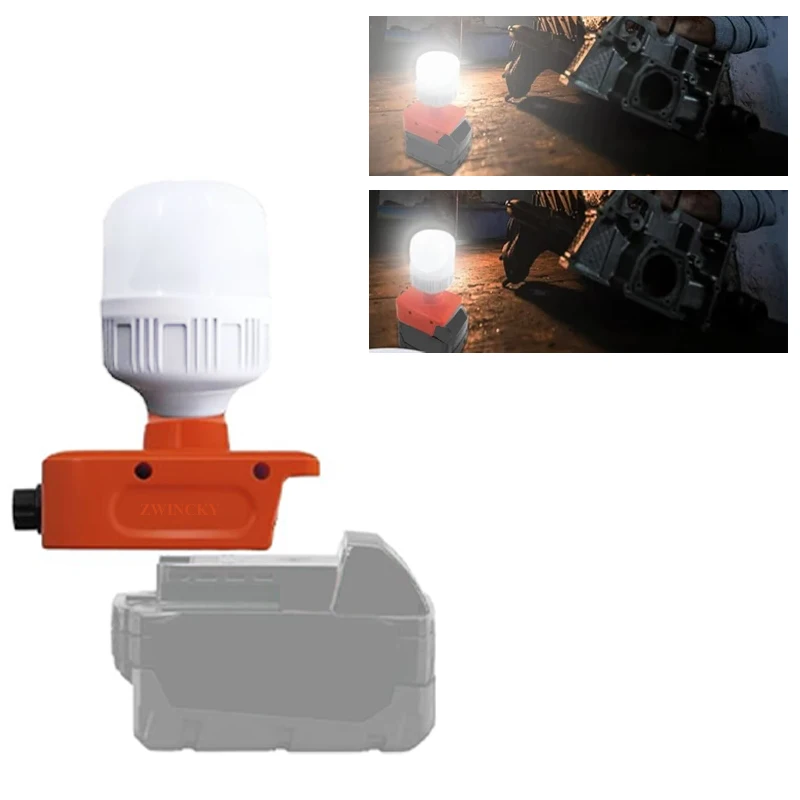 

Desktop Lamp Emergency Lighting For Milwaukee 18V battery Adjustable brightness for Indoor Outdoors Camping Hiking Walking