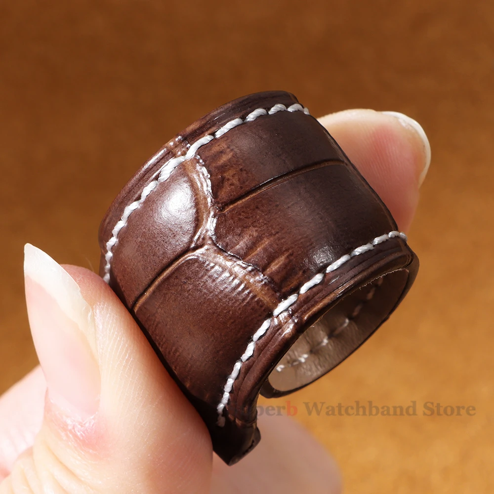 Cinturino in vera pelle 18mm 20mm 22mm 24mm per cinturino vintage Samsung per Huawei Watch Gt2/Gt3 Cintura sportiva con fibbia a farfalla