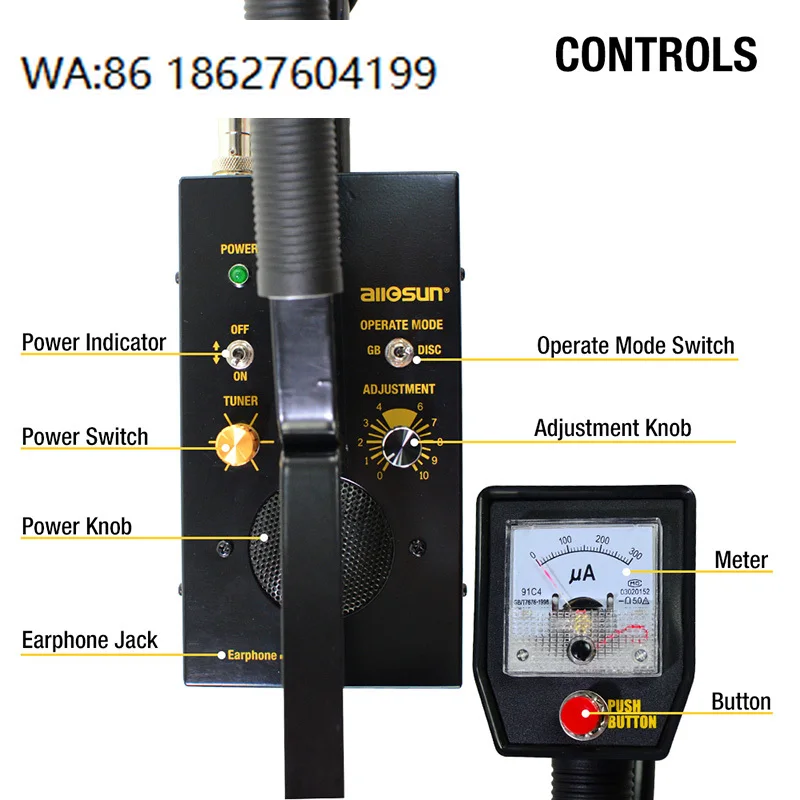 Waterproof Search Coil Underground Metal Detector 11.5 Inch High Sensitivity Gold Coin Finder for Outdoor Treasure Hunting