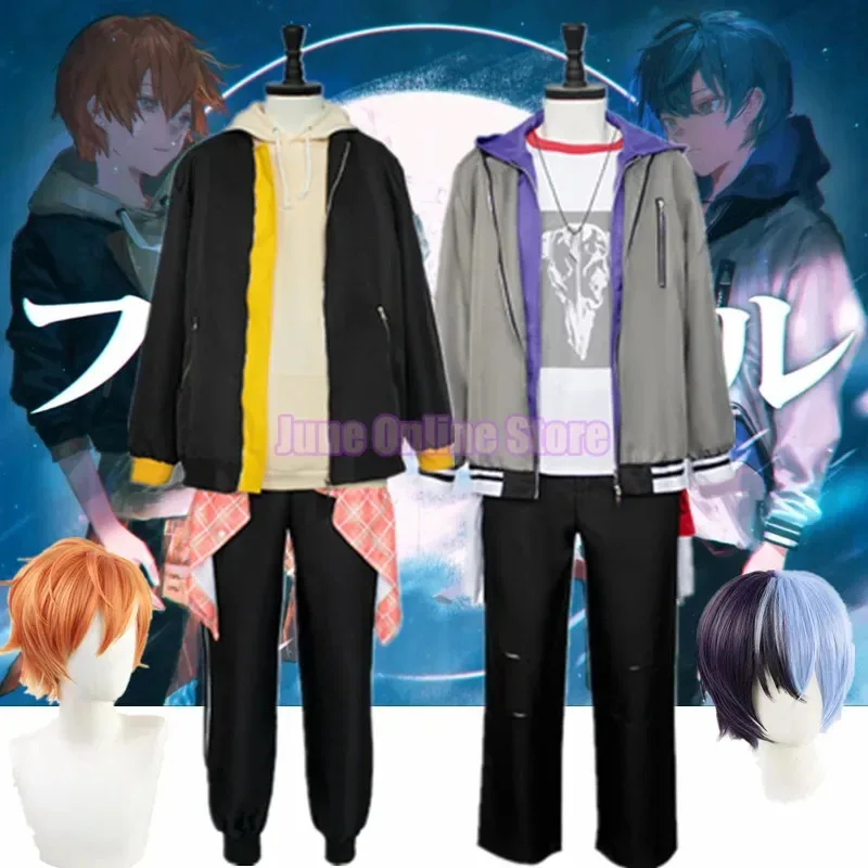 

Project Sekai Colorful Stage Feat Aoyagi Toya Cosplay Outfits Shinonome Akito Vivid BAD SQUAD Uniform Wig Costume YHc;3.k'6;d.a;