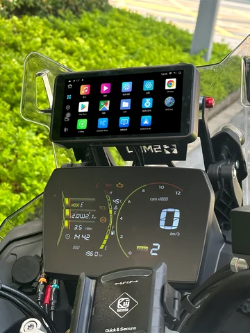 6.1"For W8 Motorcycle Navigation  Android 10  IP67 Waterproof  Wireless Carplay Wireless Android Auto DVR Drive Recorder GPS WIF