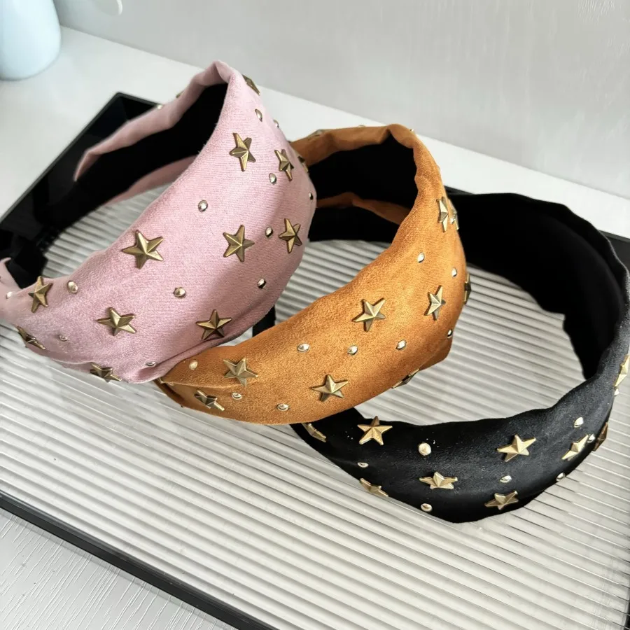 

Korean Style Star Studded Headband Minimalist Small Hair Hoop Japanese Trendy Design for Women Girls Daily Accessories