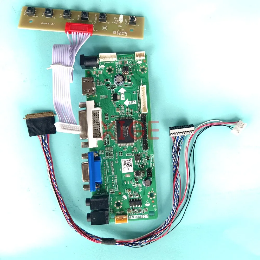 

For CLAA133WA01A CLAA133WB01A Driver Controller Board 1366x768 VGA DVI HDMI-Compatible 40-Pin LVDS 13.3" Laptop Screen Kit DIY