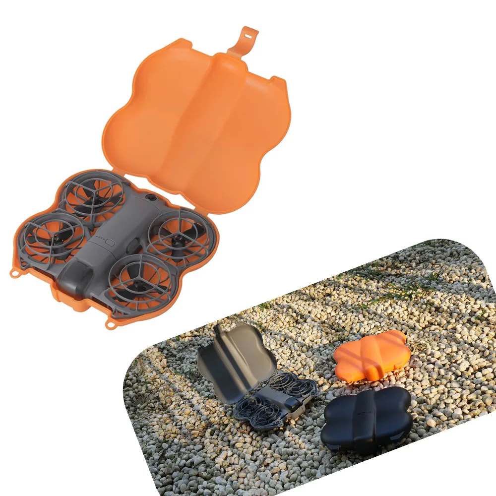 

Butterfly Shape Storage Case for DJI NEO 2 Impact-Resistant Scratch-Proof Portable Case Dust-Proof Plastic Orange Gray Black​