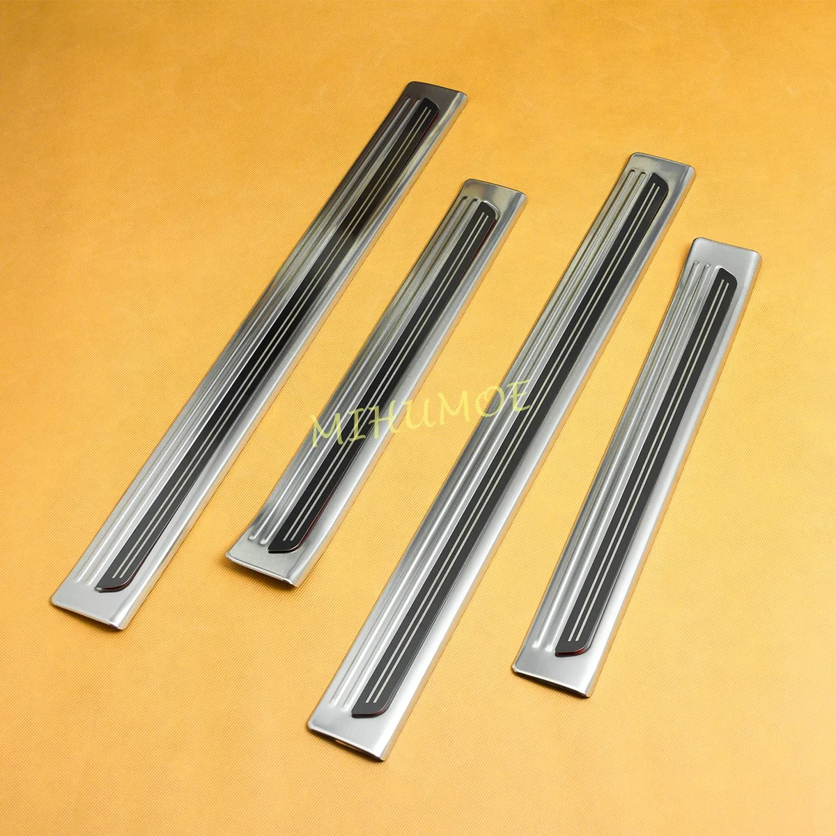For 2025-2026 Nissan Armada Patrol Silver Stainless Steel Car Door Sill Protector Scuff Plate Cover Trims Accessories